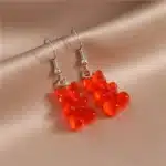 Boucles d'oreilles ours gommeux de dessin animé pour femmes, pendentif Animal, boucles d'oreilles pendantes, cadeaux de fête de vacances pour filles 45
