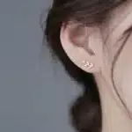 CAOSHI – boucles d'oreilles en forme de feuille pour femmes, bijoux fantaisie, en zircone brillante, Chic, accessoires de tous les jours, cadeau tendance 3