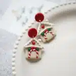 Boucles d'oreilles en argile polymère, cloche de bonhomme de neige, pain d'épices, multi-formes, accessoires de célébration, cadeaux, vacances d'hiver, noël, 2024 2