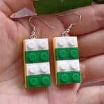 Mode blocs de construction colorés boucles d'oreilles pour les femmes mignon Hit couleur arc-en-ciel jouet brique goutte boucles d'oreilles cadeau 20