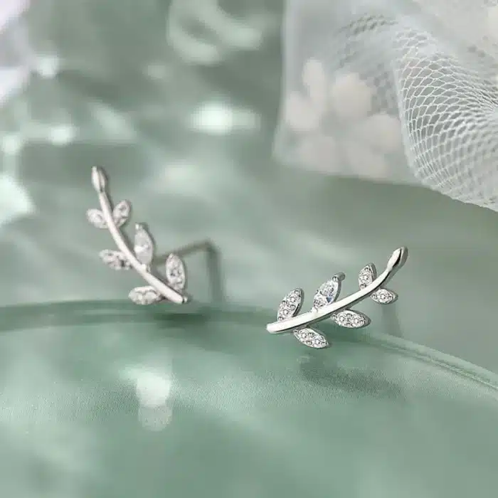 CAOSHI – boucles d'oreilles en forme de feuille pour femmes, bijoux fantaisie, en zircone brillante, Chic, accessoires de tous les jours, cadeau tendance 2
