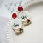 Boucles d'oreilles en argile polymère, cloche de bonhomme de neige, pain d'épices, multi-formes, accessoires de célébration, cadeaux, vacances d'hiver, noël, 2024 13