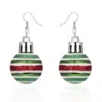 Boucles d'oreilles boules de noel