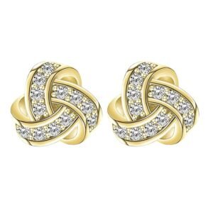 Boucle d'oreille cyclone or