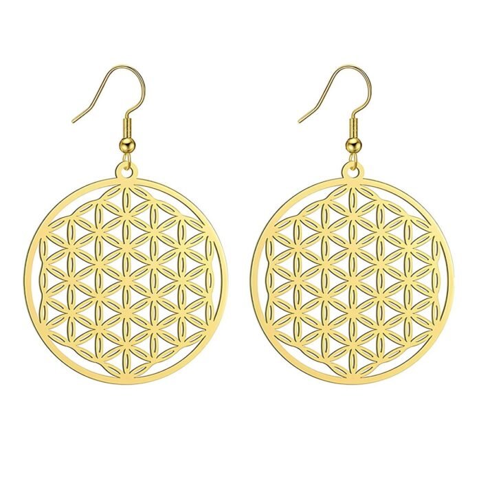 Boucles d'oreilles fleur de vie