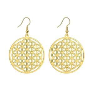 Boucles d'oreilles fleur de vie