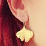 Crochet d'oreille Ginkgo de Style chinois créatif pour femmes, boucle d'oreille Simple, Design personnalisé, feuille de Ginkgo, boucles d'oreilles pendantes, bijoux à la mode, cadeau 1