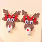 Aihua nouvelles boucles d'oreilles de noël pour femmes créatif cerf wapiti bonhomme de neige flocon de neige arbre de noël boucle d'oreille nouvel an fête bijoux cadeaux 35