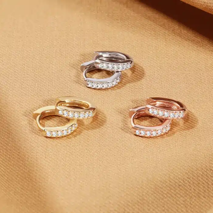 Boucles d'oreilles minimalistes en acier inoxydable 316L, 2/6 pièces, cristal zircone, petit Cartilage Helix Tragus, Piercing, bijoux pour femmes 2