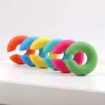 Boucles d'oreilles coréennes à Clip en acrylique pour femmes, colorées givrées, rondes et épaisses, Tube de déclaration, bijoux épais, nouvelle collection 45