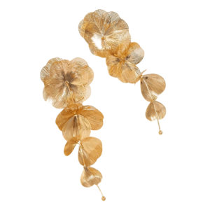 Boucles d'oreilles fleurs pendantes