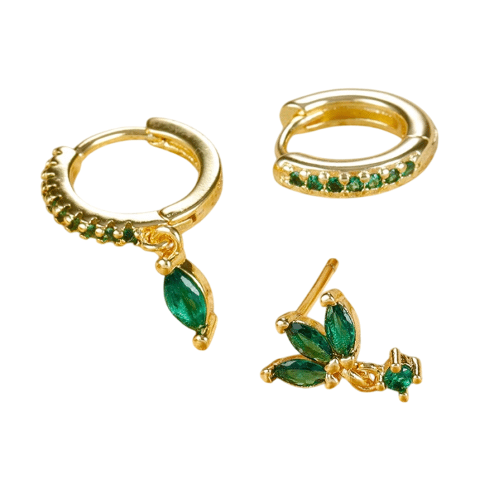 Assortiment boucle d'oreille 3 trous