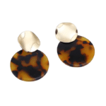 Boucle d'oreille ecaille de tortue