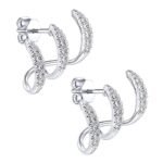 Boucle d'oreille effet 3 trous