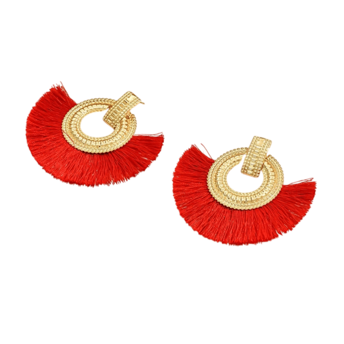 Boucles d'oreilles éventail