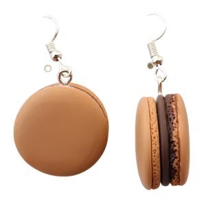 Boucle d'oreille macaron