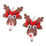 Boucle d'oreille rennes de noel