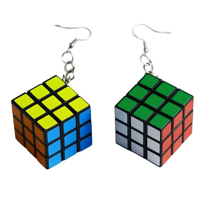 Boucles d'oreilles Rubik's Cube
