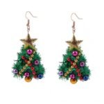 Boucles d'oreilles sapin de noël
