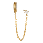 Composition boucle d'oreille 2 trous