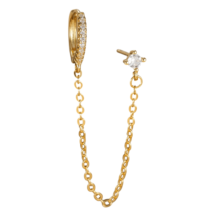 Composition boucle d'oreille 2 trous