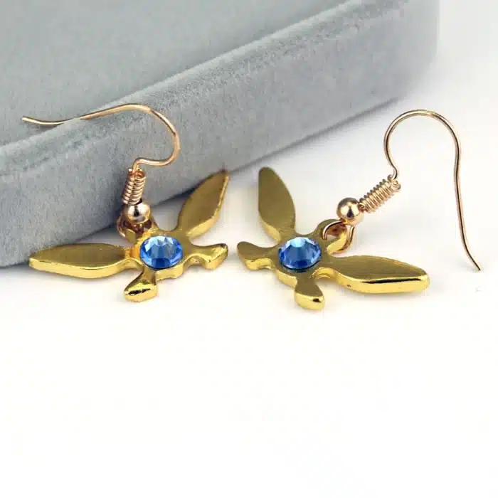The Legend of Triforce Navi DstressBoucles d'oreilles pour femmes, breloque simple classique, alliage, bijoux, accessoires, cadeau 2