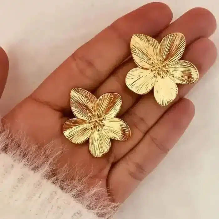 Boucles d'oreilles à fleurs en acier inoxydable pour femmes, 2 pièces, tendance, voyage en plein air, carnaval, fête, Festival, cadeaux d'habillage 2