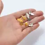 Anniyo (deux tailles) France Martinique boucles d'oreilles bijoux en acier inoxydable @ 274821 3