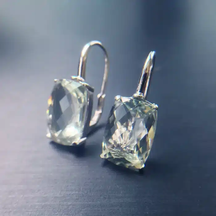 CSJ – boucles d'oreilles élégantes en améthyste verte naturelle, coussin en argent Sterling 925, 10x14mm, 12Ct, bijoux fins pour femmes, boîte cadeau de fête 7