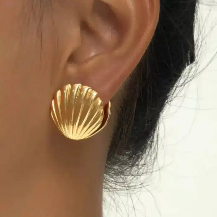 Boucles d'oreilles Vintage en métal pour femmes, Punk, couleur argent, Texture géométrique irrégulière, boucle d'oreille, bijoux cadeau de fête 2