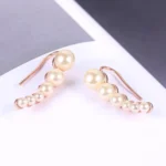 Boucles d'oreilles élégantes coréennes pour femmes, accessoires d'oreilles pour filles, bijoux à la mode, vente en gros, E499 3