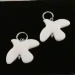 Boucles d'oreilles rondes géométriques en métal pour femmes, cerceau de colombe de paix blanche, Style européen et américain, bijoux de personnalité, cadeau 7