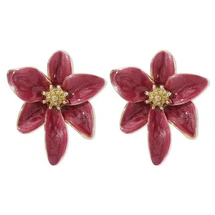 Boucle d'oreille fleur vintage