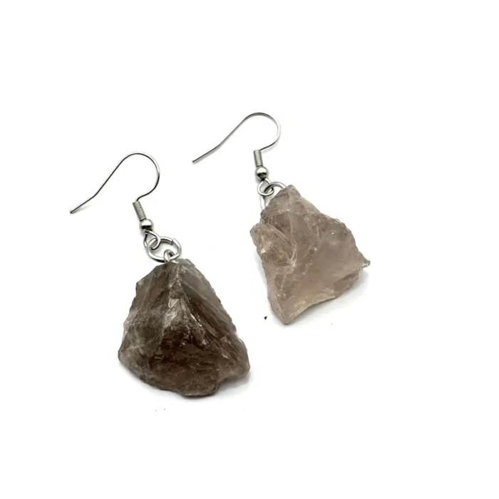 Boucles d'oreilles en pierre naturelle, minerai brut brut irrégulier, fluorite, améthystes, Quartz, cristal, Agates, crochet en acier inoxydable 13