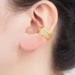 Nidin nouveauté papillon/étoile forme Fine sans piercing pince boucles d'oreilles pour les femmes unique multicouche brillant Zircon oreille manchette bijoux 3