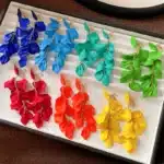 Clip d'oreille à franges de fleurs, plis exagérés, sans Piercing d'oreille, longues boucles d'oreilles, à la mode, nouveaux bijoux de fête, vente en gros 1