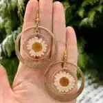 Boucles d'oreilles pendantes AndrPMurcia blanches naturelles, boucles d'oreilles fleur, bijoux de fête Boho, déclaration Boho, mode mignonne, détruire AndrPMurcia 5