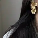 Boucles d'oreilles Vintage en métal pour femmes, fleur, Premium, exagéré, doré, nouvelle mode, bijoux de fête, accessoires, cadeaux 2025 4
