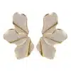 Boucles d'oreilles demi fleurs