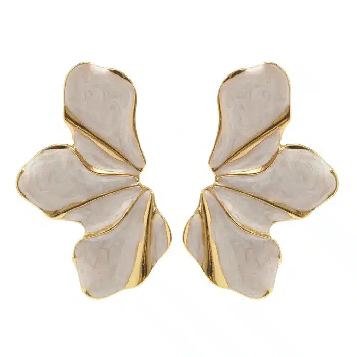 Boucles d'oreilles demi fleurs
