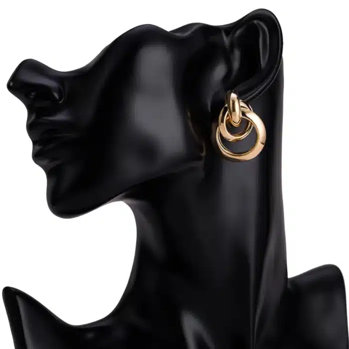 Boucles d'Oreilles Torsadées en Métal localité pour Femme, Classique, Simple, Jolis Bijoux, Vente en Gros, Nouvelle Mode 17