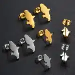 Anniyo (deux tailles) France Martinique boucles d'oreilles bijoux en acier inoxydable @ 274821 1