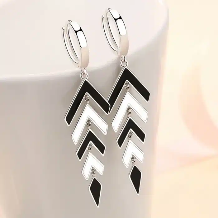 Boucles d'oreilles longues en argent Sterling 925 et Zircon pour femmes, bijoux à la mode, cadeaux 3