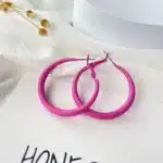 Grandes boucles d'oreilles rondes à la mode pour femmes, bijoux de déclaration, tendance européenne, Rose, géométrie, cercle, cadeau 13