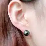 Boucles d'oreilles en perles noires de Tahiti véritable pour femmes, boucles d'oreilles tendance en or 18 carats avec grandes perles, cadeau d'anniversaire pour la fête des mères et la femme 4
