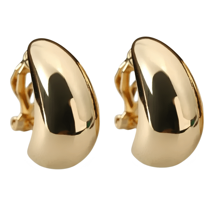 Boucle d'oreille clip acier inoxydable