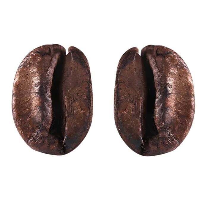 Boucle d'oreille grain de café
