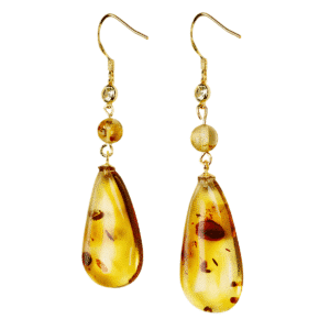 Boucles d'oreilles ambre