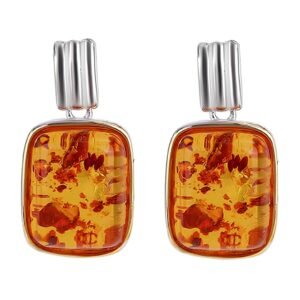 Boucle d'oreille ambre femme
