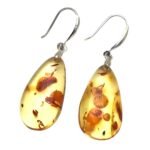 Boucles d'oreilles en ambre véritable